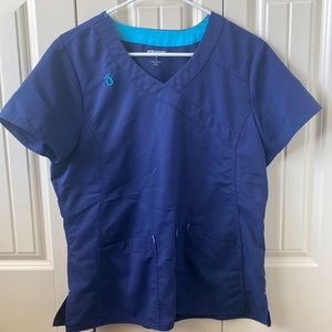 Navy scrub top